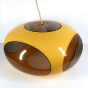Suspension UFO Space Age yellow by Luigi Colani for Massiv, Belgium, 1970
