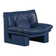 Nicoletti Salotti post-modern leather armchair, Italy 1980s
