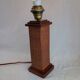 Angel L. Pazmino leather totem lamp 1960 Aztec patterns Style Furniture