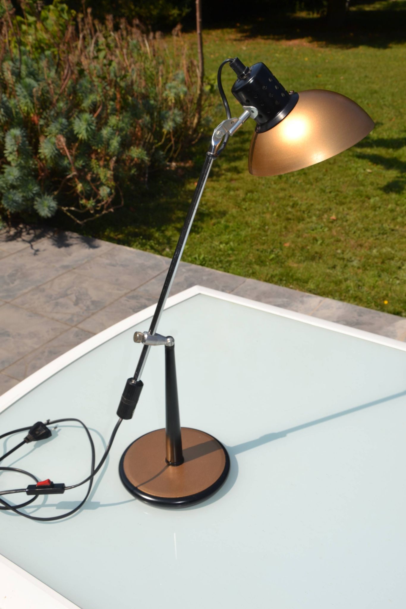 Articulated desk lamp Aluminor 1980s