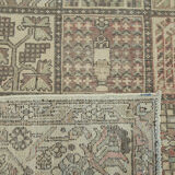 Handmade oriental 1980s 303 cm x 368 cm beige wool carpet