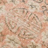 Pale Red & Beige Turkish Runner Rug, 71x301Cm