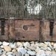 Wooden and metal military case, circa 1960