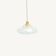 Art Deco portable lamp in iridescent glass