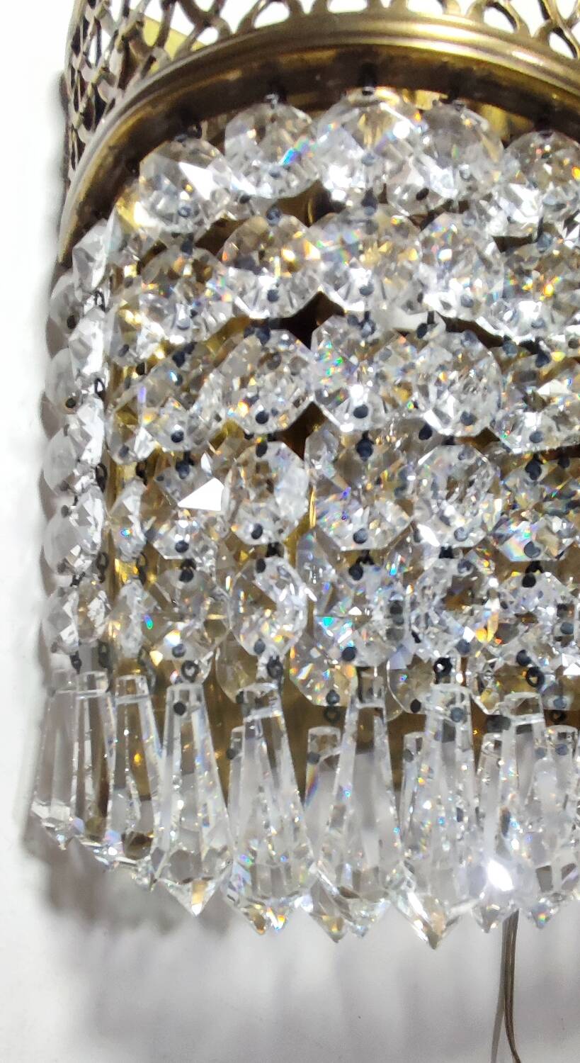 Par de lámparas de pared. España, 1960s.