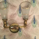 Wall light double gold