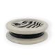 Black and white marble inlays ashtray, Casigliani Italy, 1970s