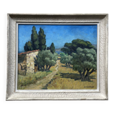 Tableau  paysage méditerranéen signé L. Gontard