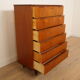 Commode vintage | Teck | 6 tiroirs | 121 cm