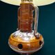 Lampe de sol vintage amphore en céramique à double éclairage, années