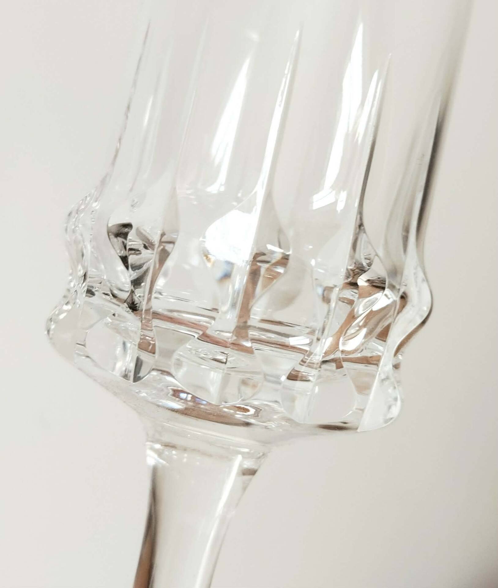 Set of 4 cut crystal water glasses Rosenthal Studio Linie Line