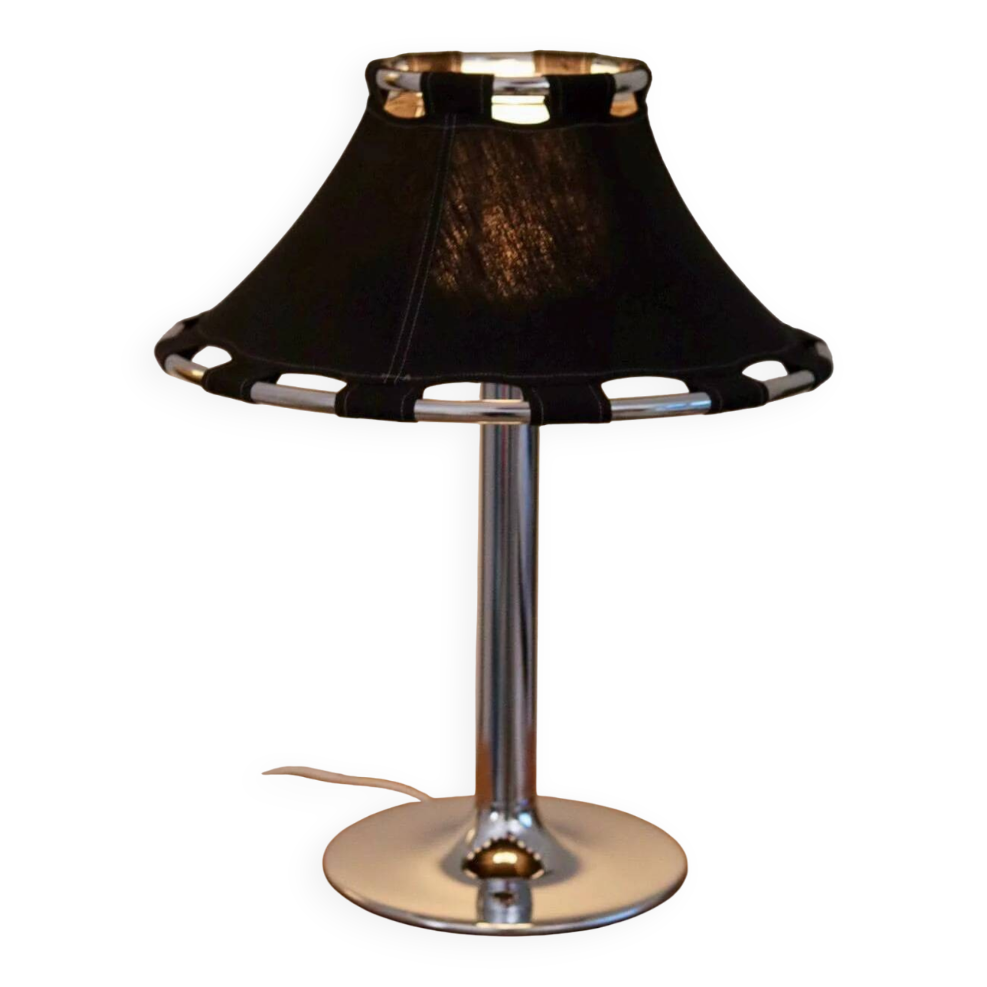 Chrome table lamp by Anna Ehrner for Ateljé Lyktan, 1970s