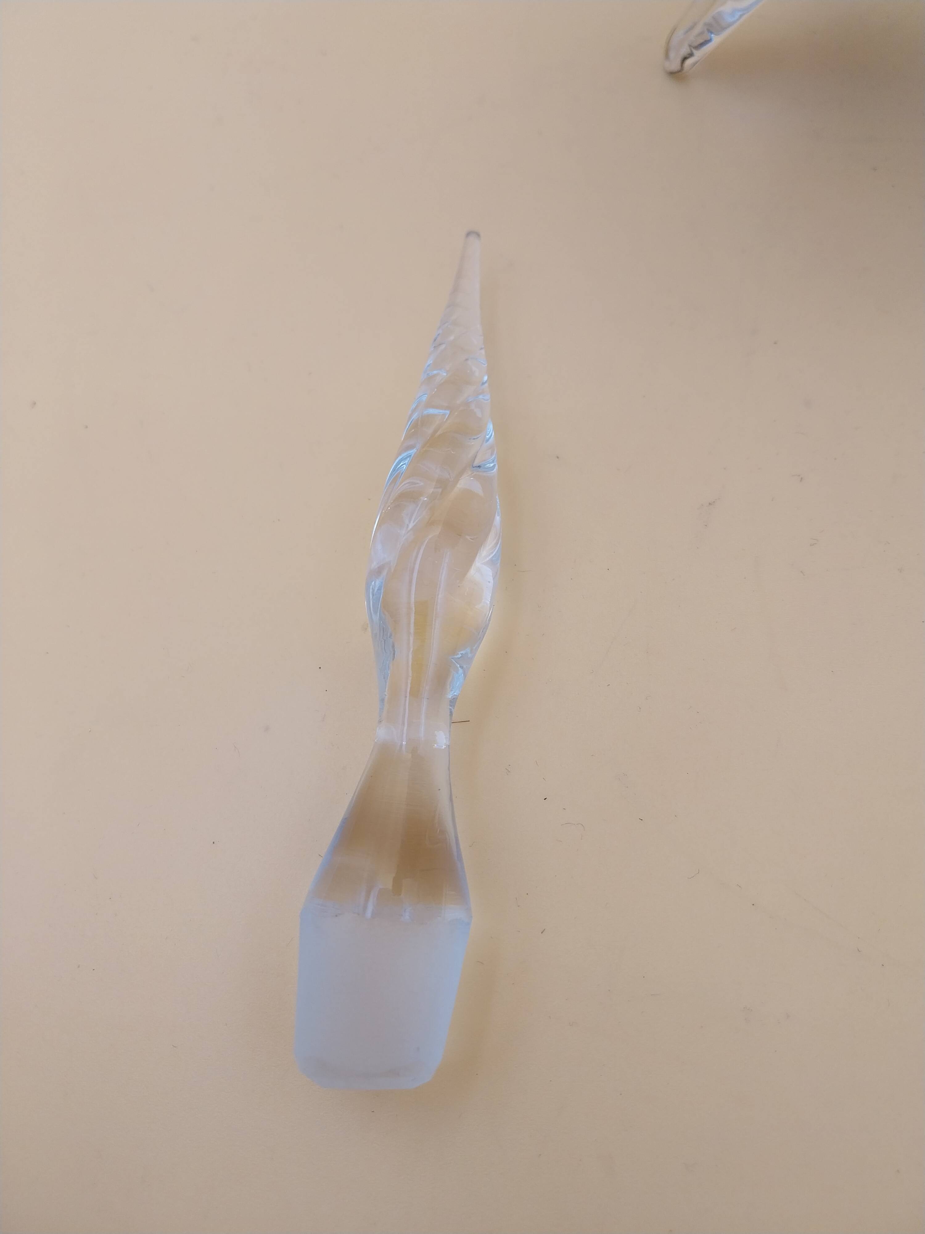 Tripod glass carafe Murano bottle