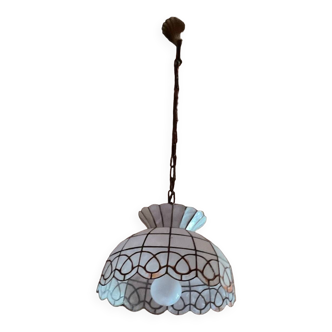 Vintage mother-of-pearl pendant light