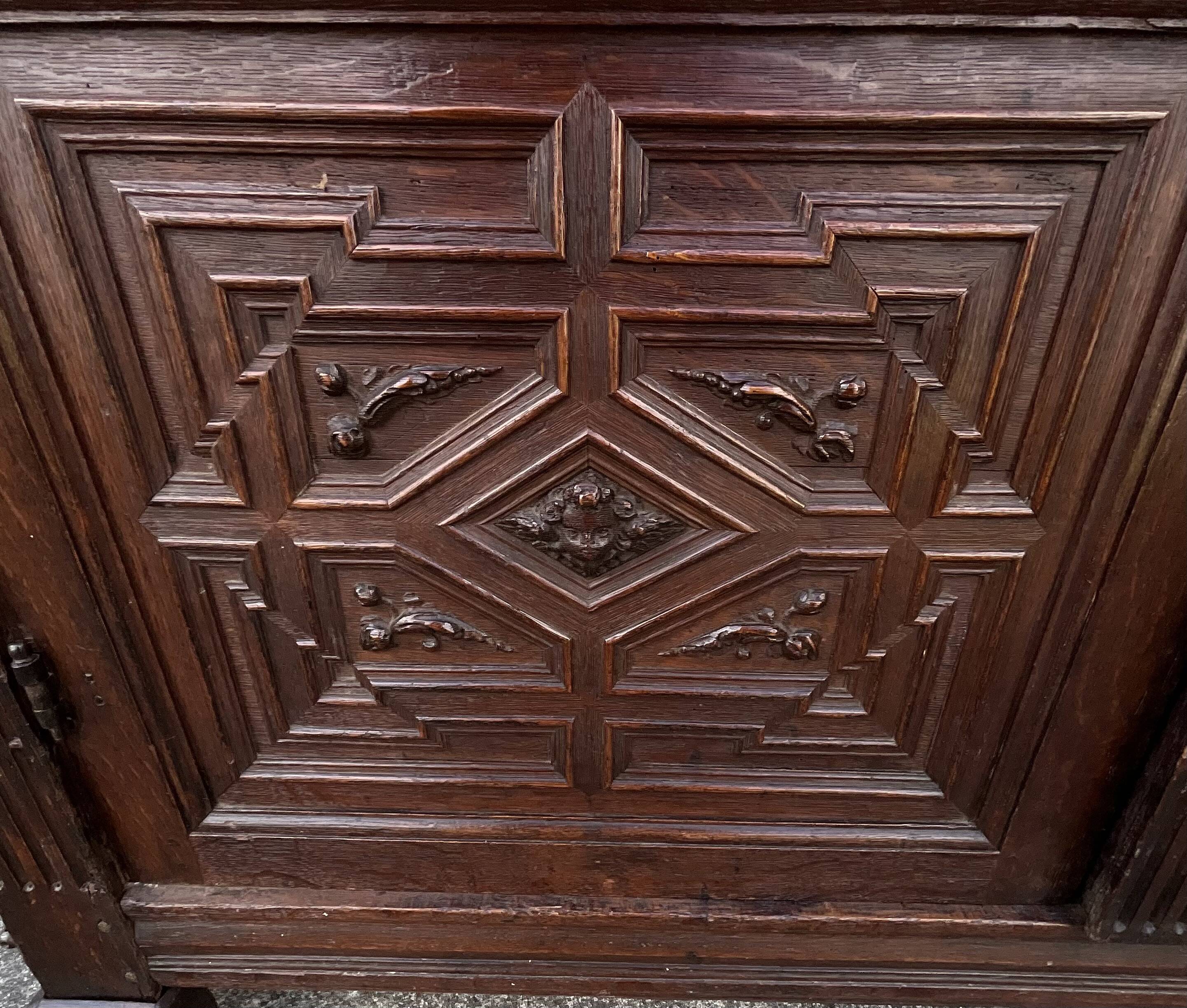 Renaissance Style Furniture in Solid Oak, Early 19th Century