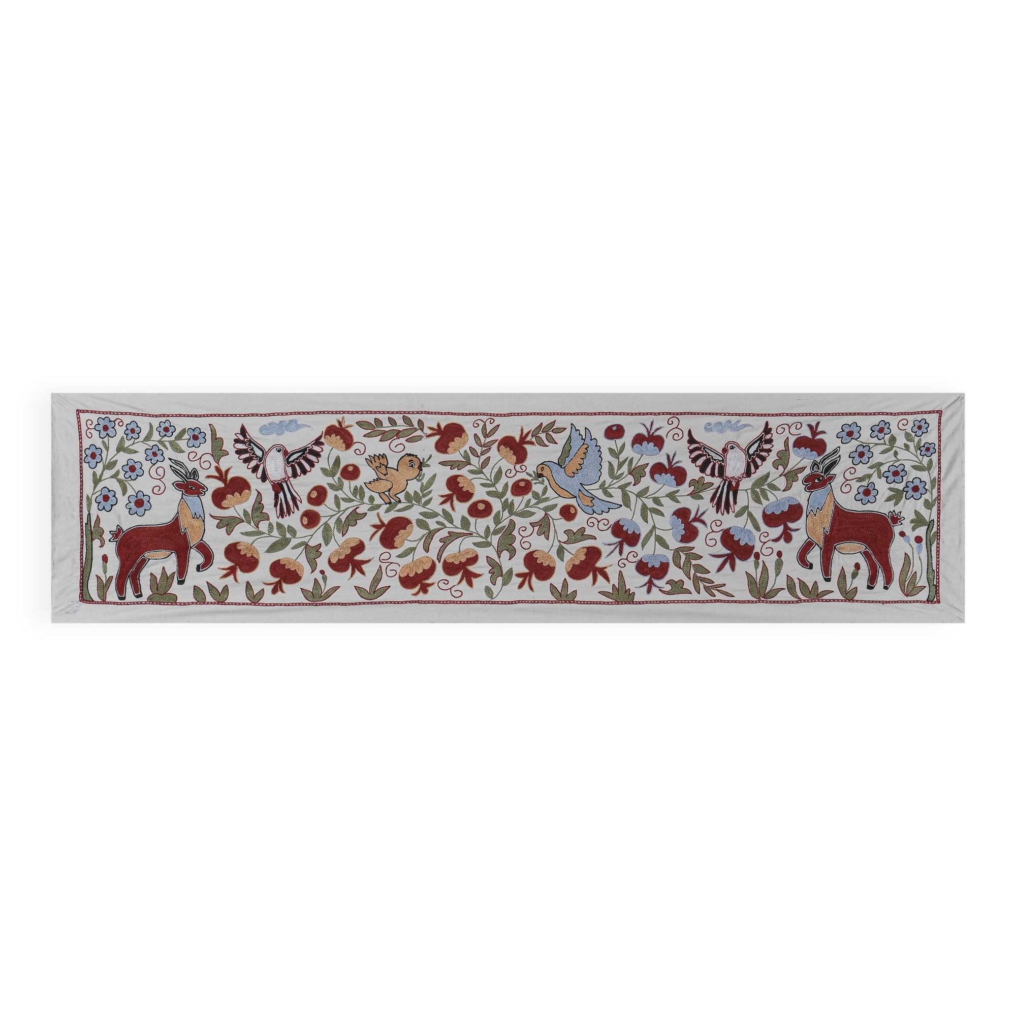 Hand knotted rug, vintage turkish rug 51x187 cm