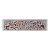 Hand knotted rug, vintage turkish rug 51x187 cm