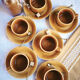 Set of 6 tea cups / glazed ceramic coffee