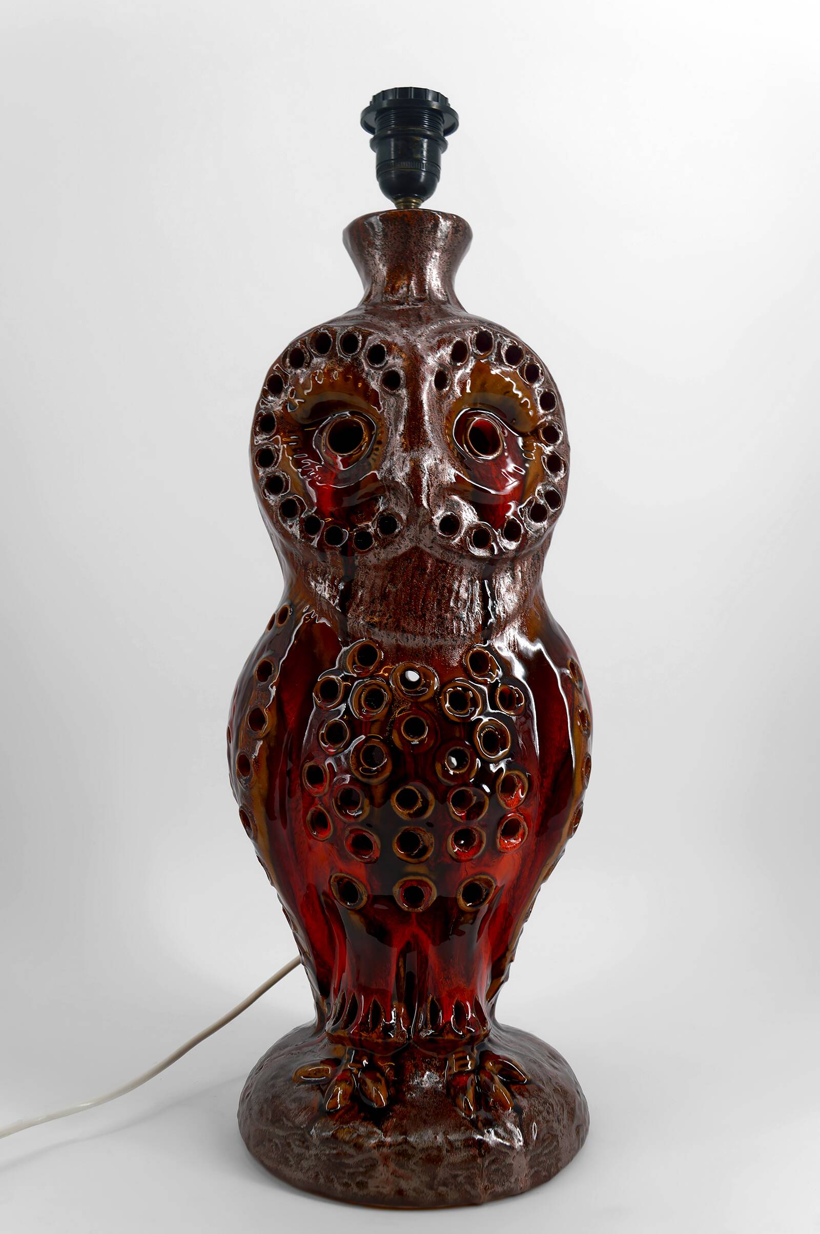 Important "Owl" lamp in ceramic – Walter Gerhards