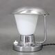 Napako Art Deco chrome and opal glass table lamp, Czechoslovakia 1930s