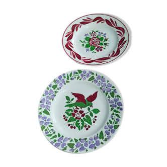 Set of 2 decorative plates