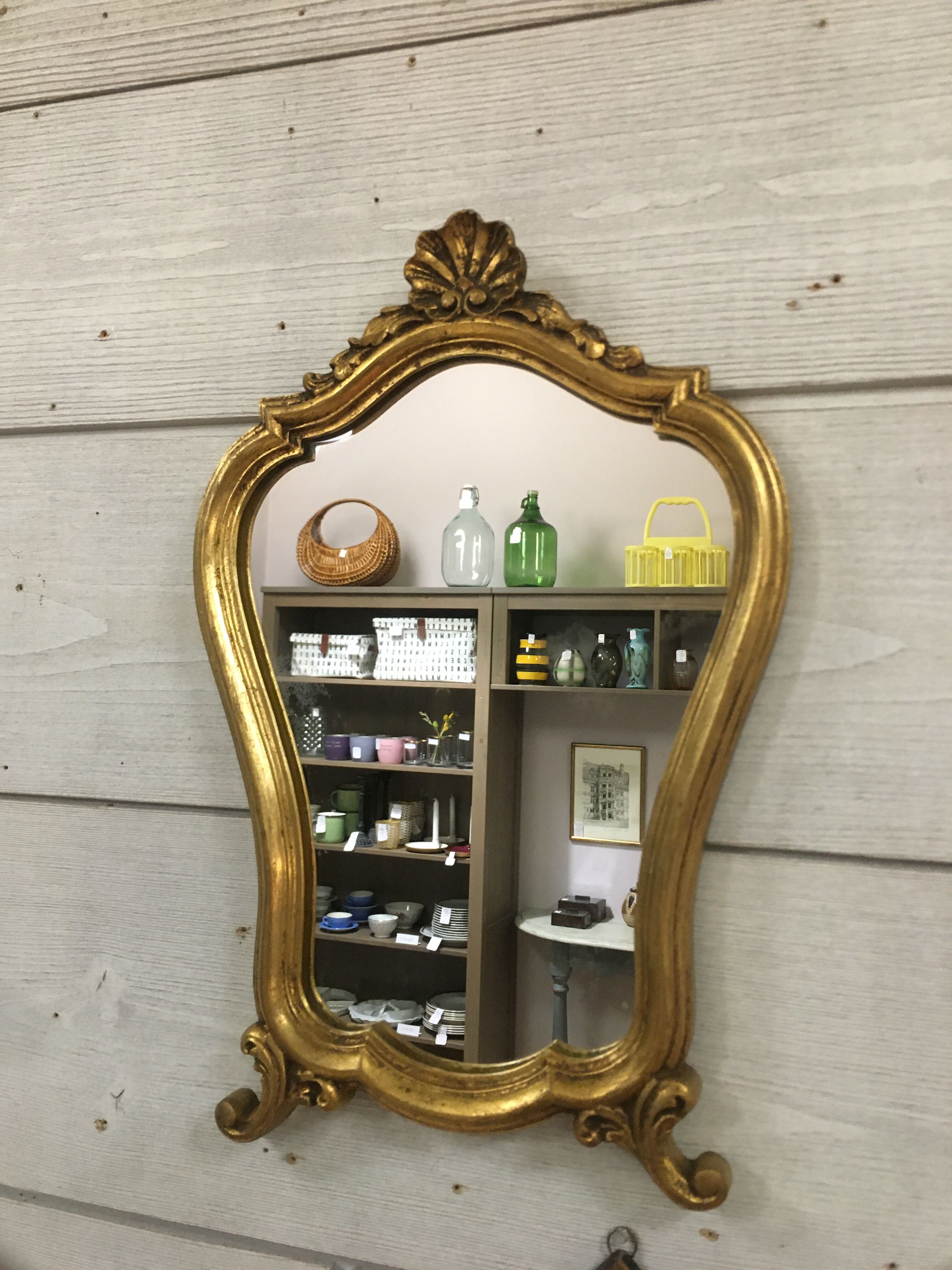 Mirror gilded baroque style