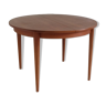 Round teak extendable table