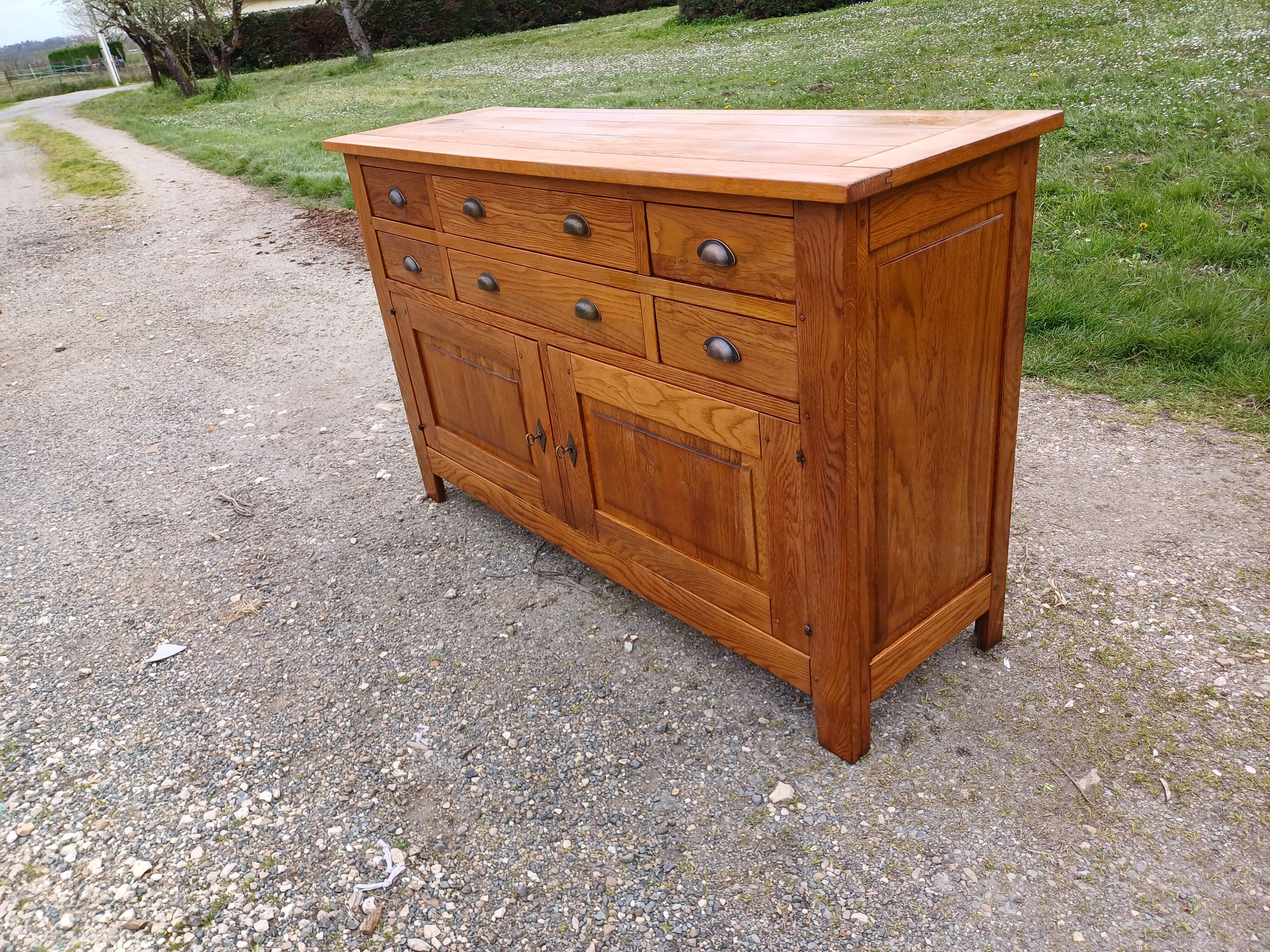 Industrial Wooden Furniture, 6 Drawers.