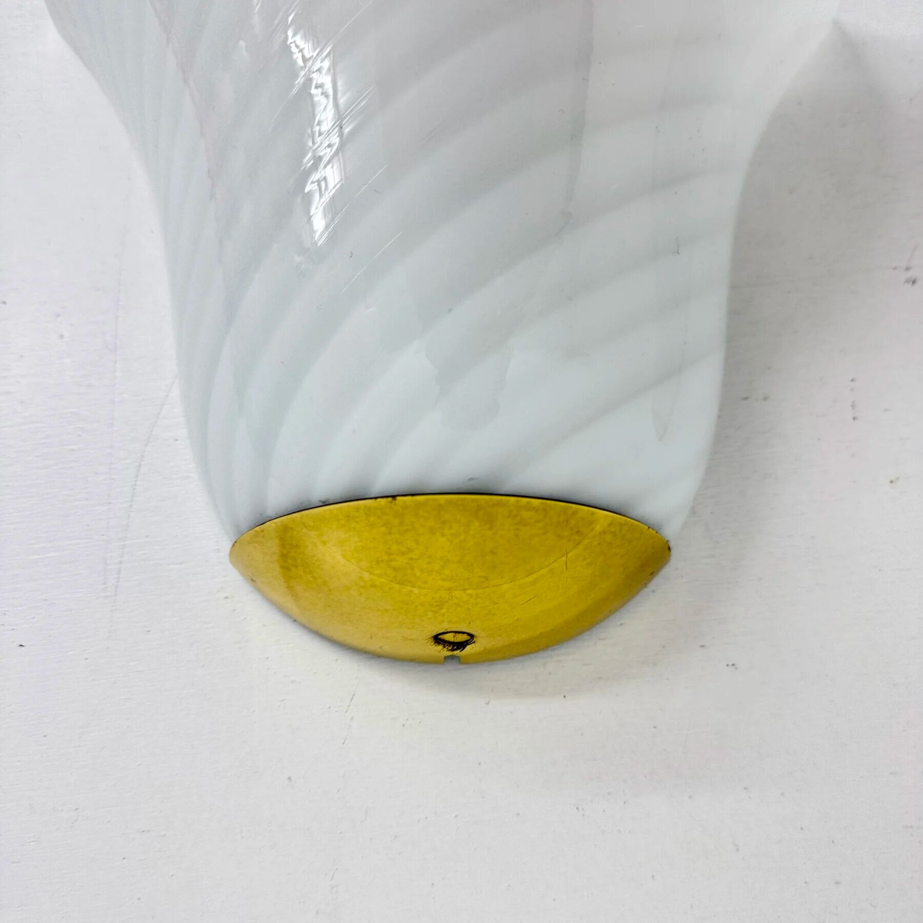 Set of 2 J.T. Kalmar swirl Murano glass wall lamp sconces, 1970s