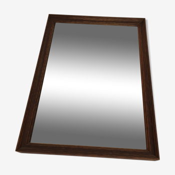 Miroir vintage dans cadre en bois ancien  36, 5 X 26, 5 cm
