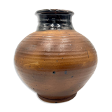 Vase Pierre Dignan 70s Earth Pyritée
