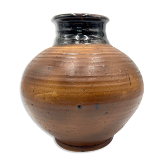 Vase en gres de la Borne de Pierre Dignan année 70 terre Pyritée