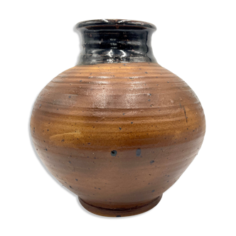 Vase Pierre Dignan 70s Earth Pyritée