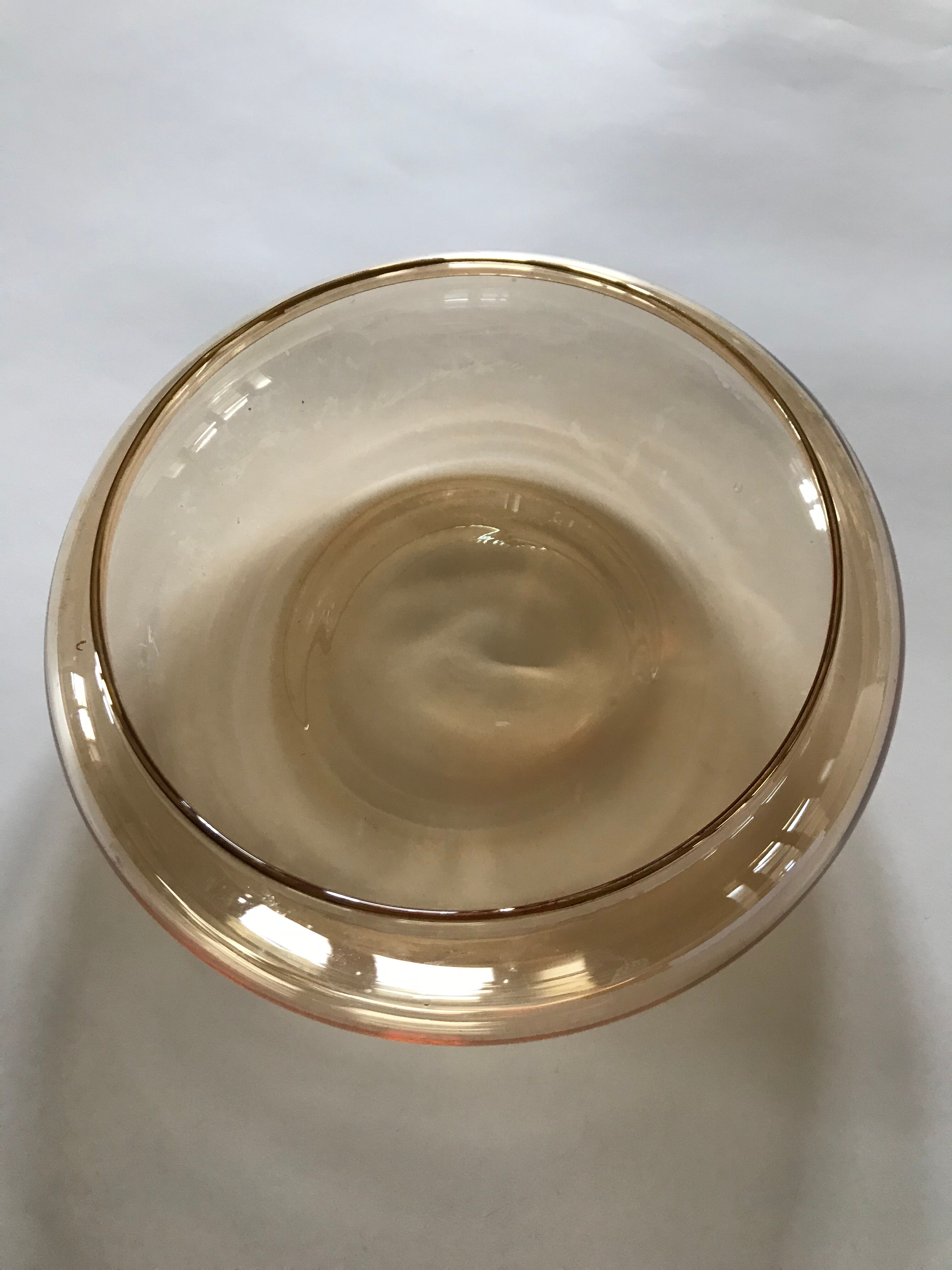 Iridescent glass cup