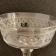 4 coupes à champagne en cristal taillé et soufflé