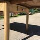 Renovated oak art deco farm table