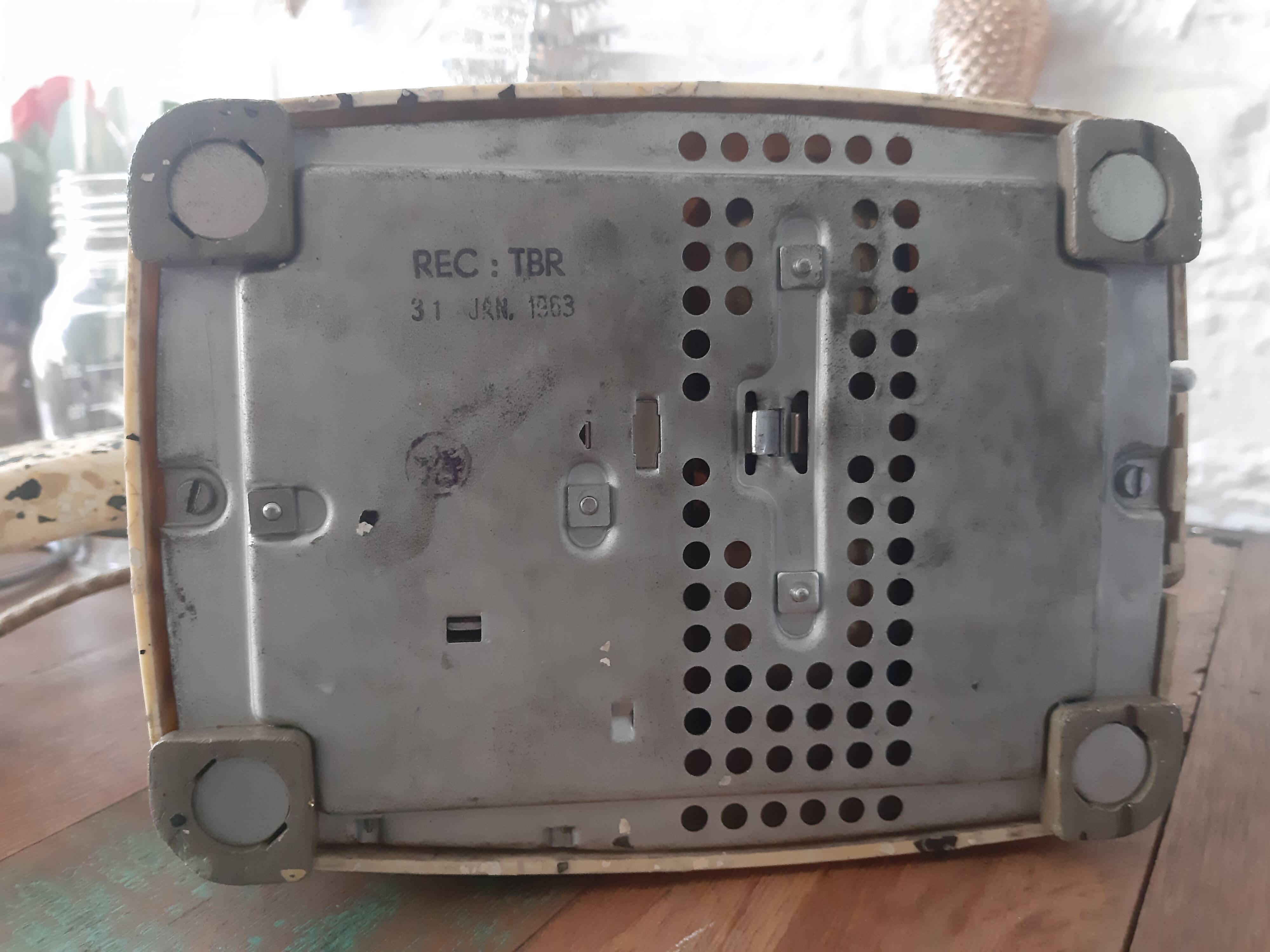 Vintage phone terrazzo effect 1963