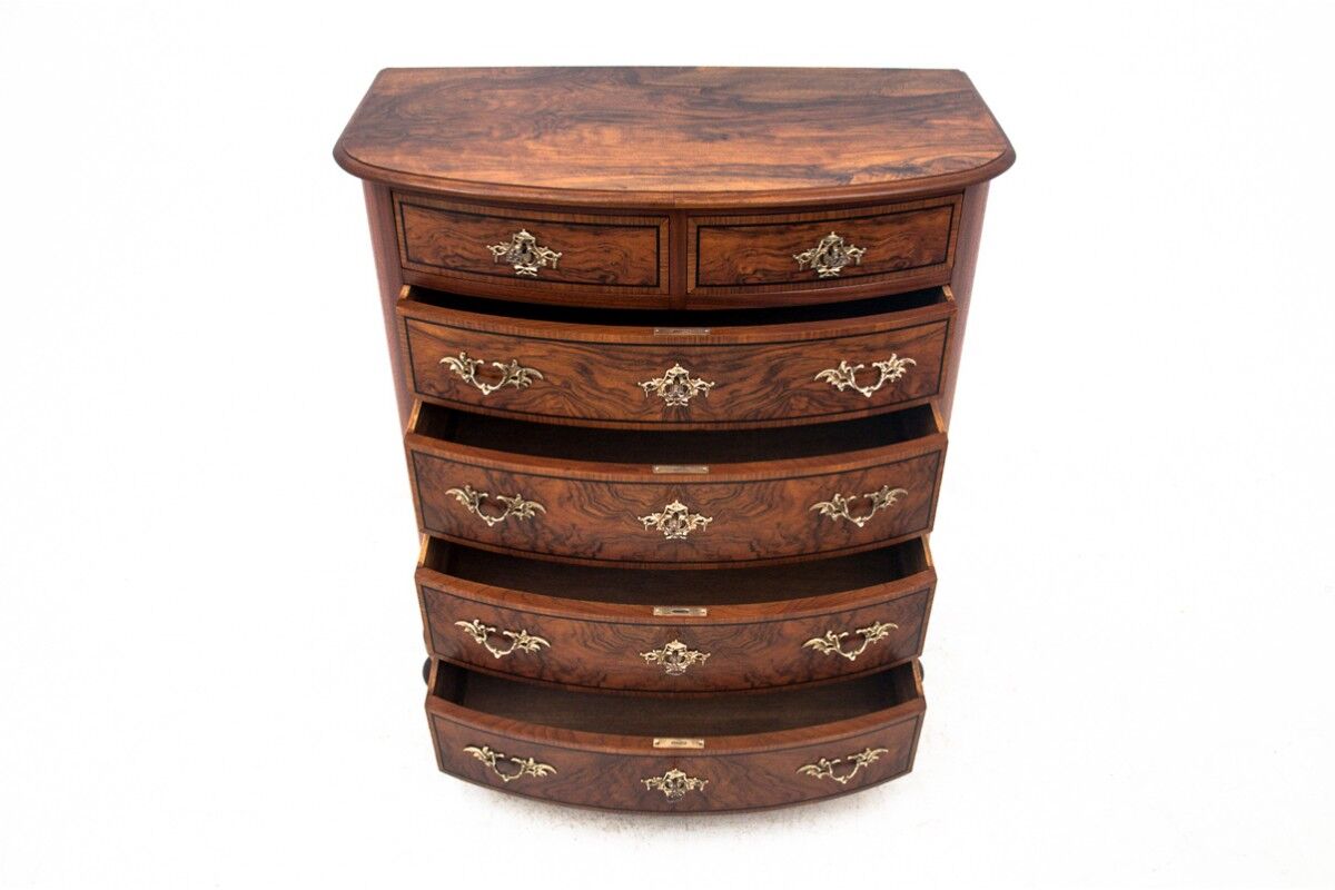 Antique chest of drawers from the turn of the 19th and 20th centuries, Northern Europe.