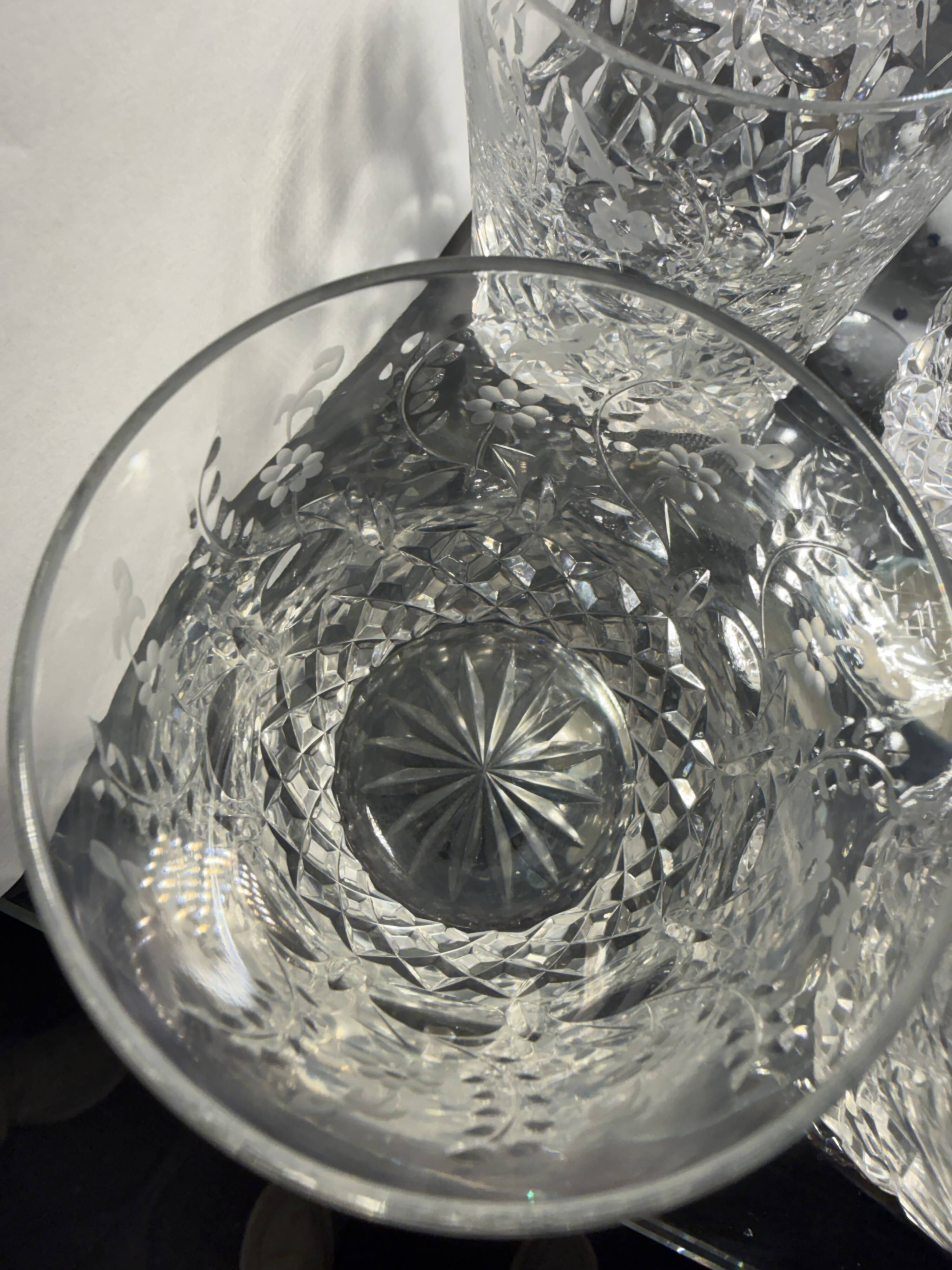 6 verres à Whisky en cristal