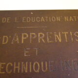 Copper panel of the Ministry of National Education 1950