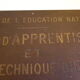Copper panel of the Ministry of National Education 1950