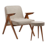 Fauteuil BUNNY type 300-177 avec repose-pieds