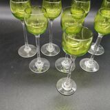 Service de 8 verres liqueur en cristal