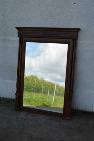 Fireplace mirror, trumeau, Henri II - 88x115cm