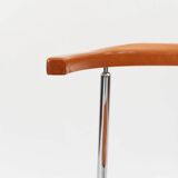 Set of 6 Italian cherry wood chairs