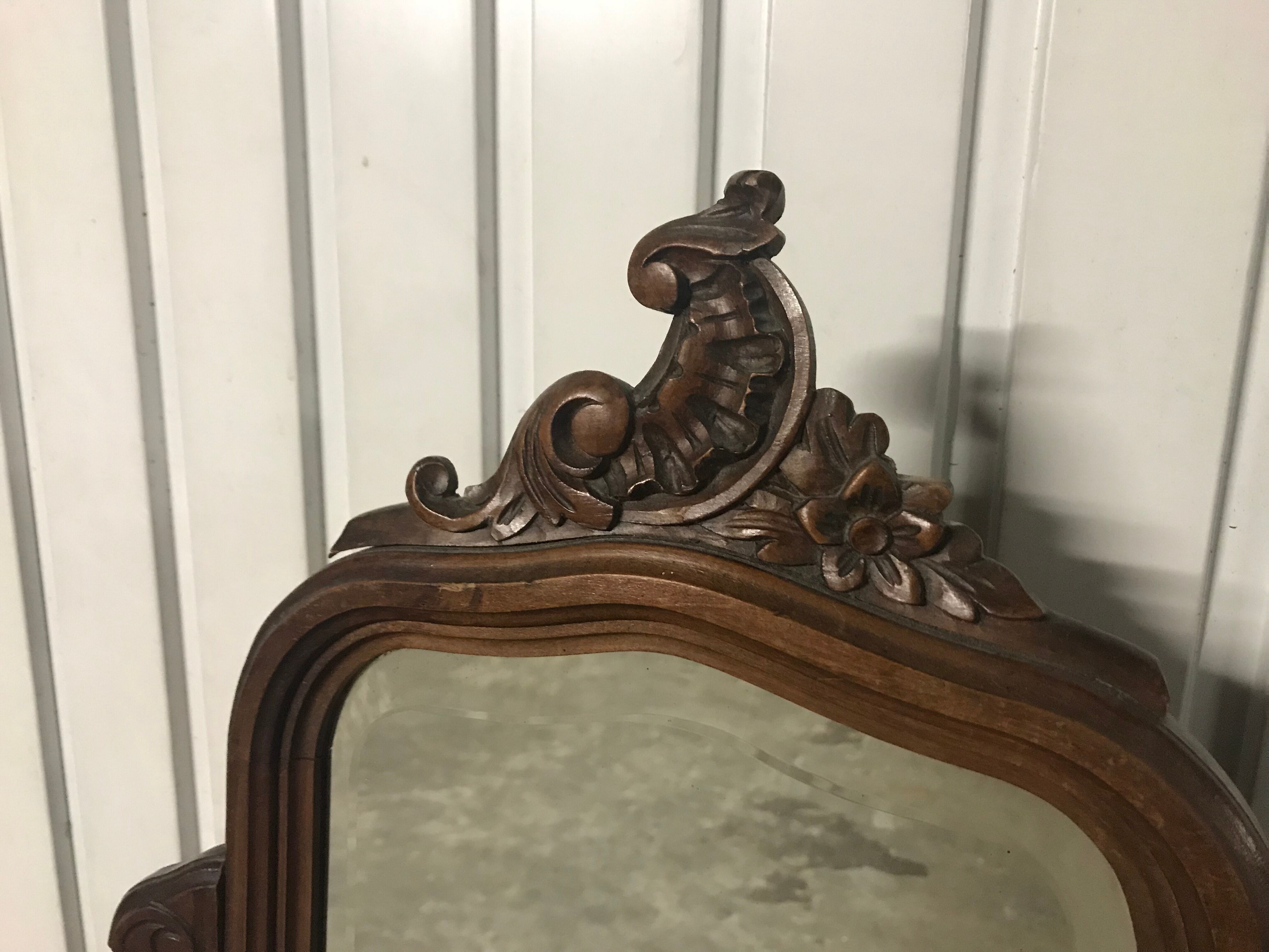 Coiffeuse Louis XV chêne