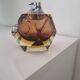 Sommerso Murano set: ashtray + table lighter
