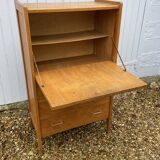 Old vintage chevron secretary.
