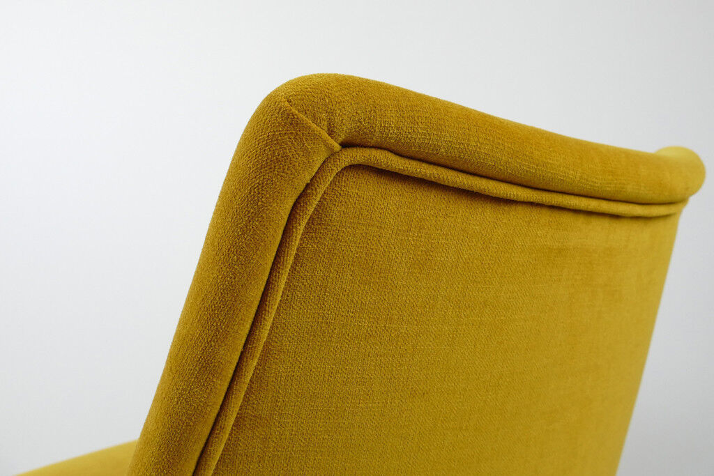Vintage mid century yellow lounge armchair from '60s