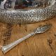 Duck-shaped terrine in silver metal